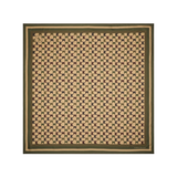Karen Walker Monogram Large Check Classic Scarf - Tan Multi