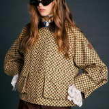 Karen Walker Overtime Jacket - Tan Multi