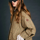 Karen Walker Overtime Jacket - Tan Multi