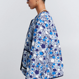 Karen Walker Quilted Drift Jacket - Blue Multi