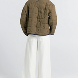 Karen Walker Quilted Drift Jacket - Khaki/Navy