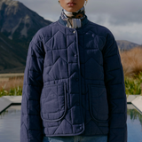 Karen Walker Quilted Drift Jacket - Navy
