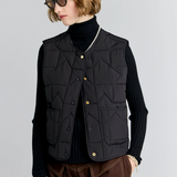 Karen Walker Quilted Drift Vest - Black