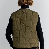 Karen Walker Quilted Drift Vest - Dark Olive
