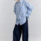 Karen Walker Rider Shirt - Blue/White