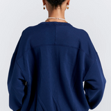 Karen Walker Runaway College Crewneck Sweatshirt - Navy