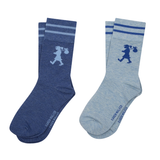 Karen Walker Runaway Girl Socks 2 Pack - Blue/Light Blue