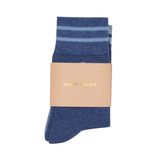 Karen Walker Runaway Girl Socks 2 Pack - Blue/Light Blue