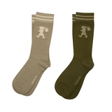 Karen Walker Runaway Girl Socks - Sage/Olive