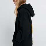 Karen Walker Runaway Unicorn Oversized Hoodie - Black/Gold