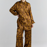 Karen Walker Squall Shirt - Chocolate Multi