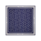 Karen Walker Whale Floral Classic Silk Scarf - Navy