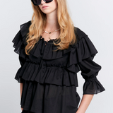 Karen Walker Whisper Top - Black