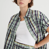 Kowtow Author Shirt - Violet Check