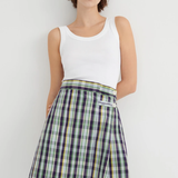 Kowtow Author Skirt - Violet Check
