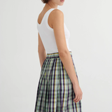 Kowtow Author Skirt - Violet Check