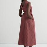 Kowtow Belle Dress - Maroon Check