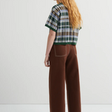 Kowtow Chequered Tee - Forest