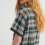 Kowtow Chequered Tee - Forest