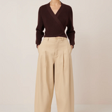 Kowtow Composure Cardigan - Mahogany