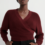 Kowtow Composure Cardigan - Maroon