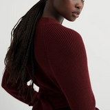 Kowtow Composure Cardigan - Maroon