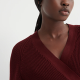 Kowtow Composure Cardigan - Maroon