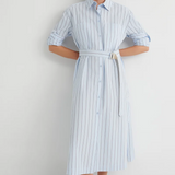 Kowtow Elementary Dress - Cloud Stripe