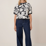 Kowtow Etched Top - Etched Jacquard