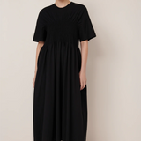Kowtow Gathered Dress - Black