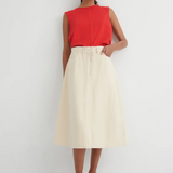 Kowtow Jubilee Skirt - Ecru Denim