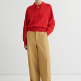 Kowtow Keyhole Jumper - Poppy Red