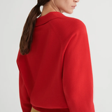 Kowtow Keyhole Jumper - Poppy Red