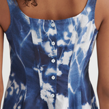 Kowtow Midnight Dress - Cyanotype Floral