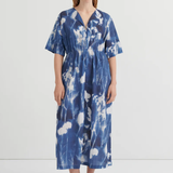 Kowtow Nigella Dress - Cyanotype Floral