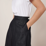 Kowtow Rotation Skirt - Black Ecru