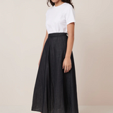 Kowtow Rotation Skirt - Black Ecru