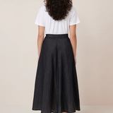 Kowtow Rotation Skirt - Black Ecru