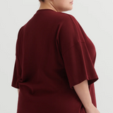 Kowtow Stencil Tee - Maroon