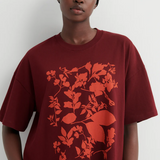 Kowtow Stencil Tee - Maroon