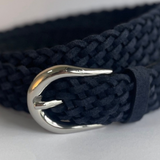Koyu Belt Woven - Navy/Silver