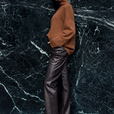 Koyu Leather Pants - Chocolate