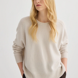 Laing Cashmere Oversized Crewneck - Oyster