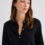 Laing Featherlight Cashmere Shirt - Black