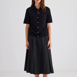 Laing Featherlight Cashmere Shirt - Black