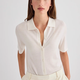 Laing Featherlight Cashmere Shirt - Creme