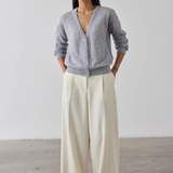 Laing Fine Alpaca Cardigan - Heather