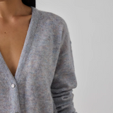 Laing Fine Alpaca Cardigan - Heather