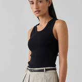 Laing June Ribbed Tank - Black