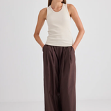 Laing June Ribbed Tank - Vanilla